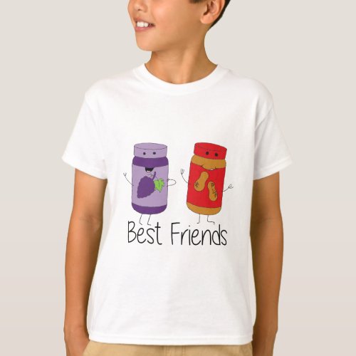 PB and J Best Friends Pb and J BFF Drawing T_Shirt