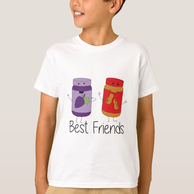 PB and J Best Friends Pb and J BFF Drawing T-Shirt (Front)