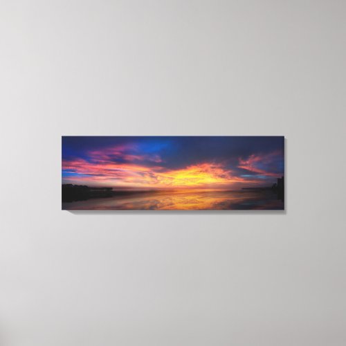  PB Crystal Pier sunset Canvas Print