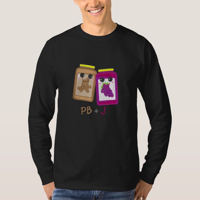 Pb+j Cute Peanut Butter & Jelly Matching Costume S T-Shirt (Front)