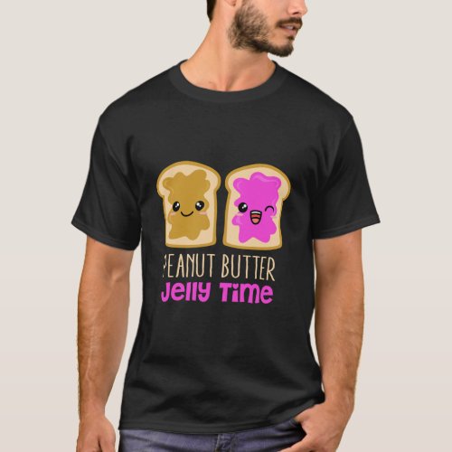 Pb J Funny Peanut Butter Jelly Time T_Shirt