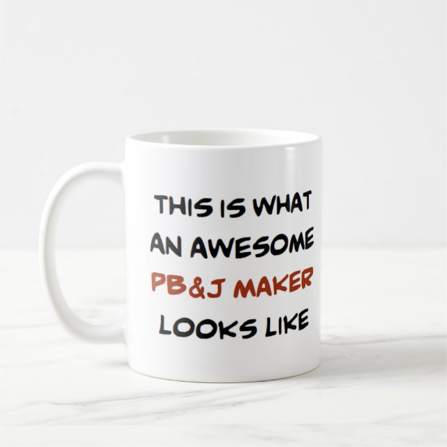pb&j maker, awesome coffee mug (Left)