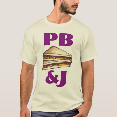 PBJ Peanut Butter and Jelly Sandwich T_Shirt