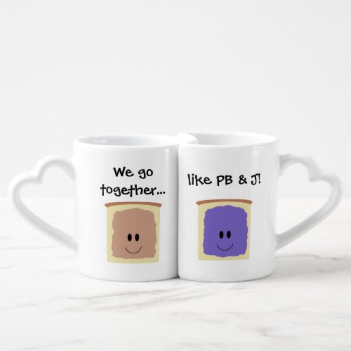 PB  J Personalized Nesting Mugs