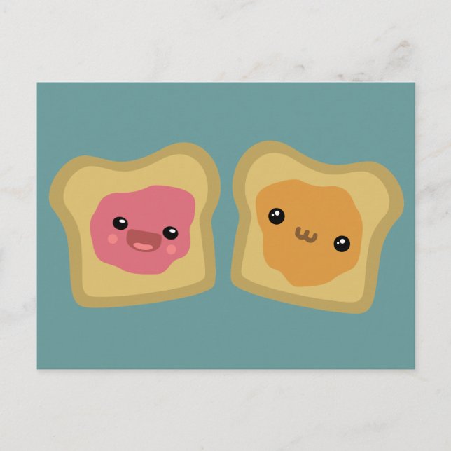 PB&J Toast Postcard (Front)