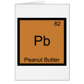 Pb - Peanut Butter Chemistry Periodic Table Symbol (Front)