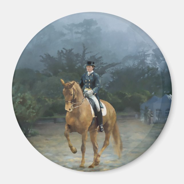 PB Piaffe Dressage Horse Art Magnet (Front)