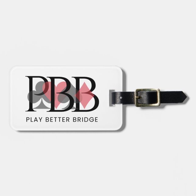 PBB Luggage Tag - Red (Front Horizontal)