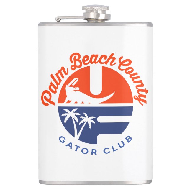 PBC Gator Club® vinyl-wrapped Flask (Front)