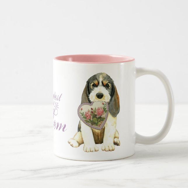 PBGV Heart Mom Two-Tone Coffee Mug (Right)