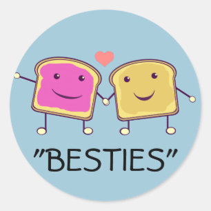 PBJ Besties Classic Round Sticker