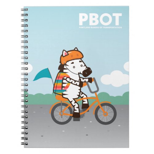 PBOT Cycling Zebra notebook