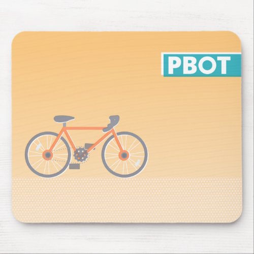 PBOT Orange Bike Mousepad