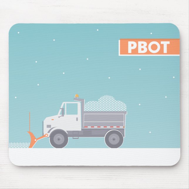 PBOT Snowplow Mouse Pad (Front)