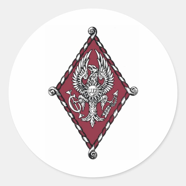 PBP Color Crest Classic Round Sticker (Front)