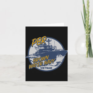 Pbr Patrol Boat River Brown Water Vietnam Veteran Card