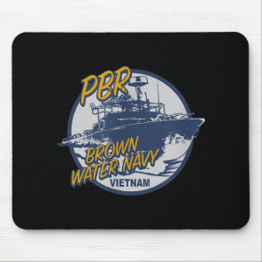 Pbr Patrol Boat River Brown Water Vietnam Veteran  Mouse Pad