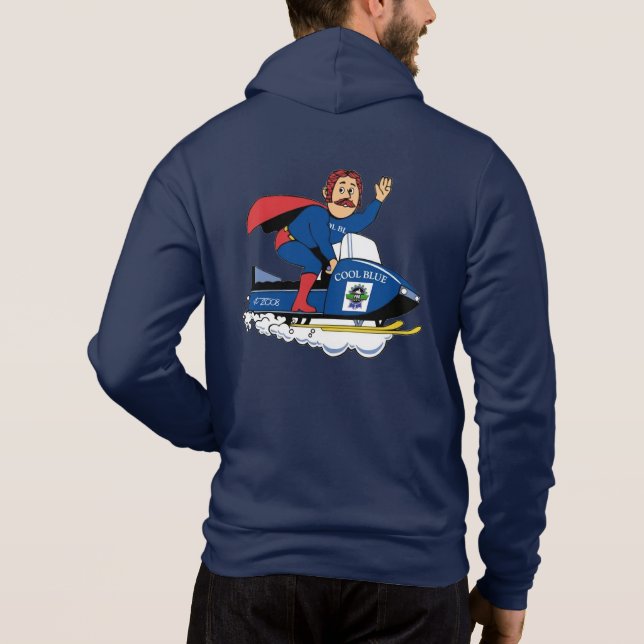 PBR Team Snowmobile Hoodie (Back)