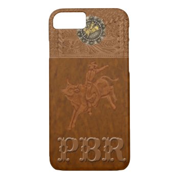 "pbr" Western Rodeo Iphone 7 Case by BootsandSpurs at Zazzle