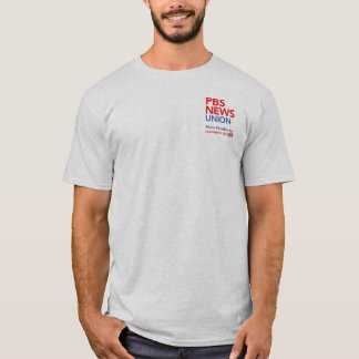 PBS NewsHour Union T shirt logo on side