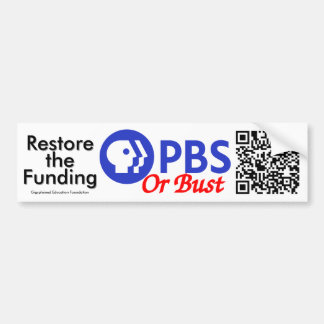 PBS or Bust Bumper Sticker
