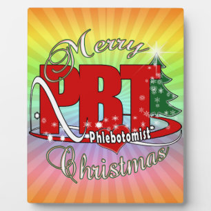 PBT CHRISTMAS PHLEBOTOMIST LABORATORY PLAQUE