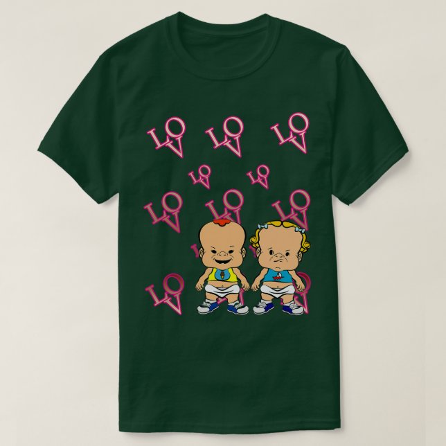 PBTEEZ RB0185 Love T-Shirt (Design Front)
