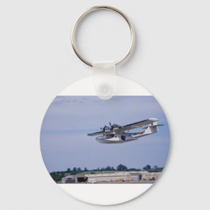 PBY, 5A Catalina, World War II reconnaissance flyi Keychain