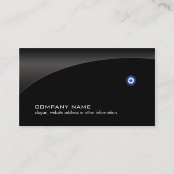 Pc Computer Repair Technician Simple Black Business Card by sm_business_cards at Zazzle