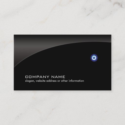 Customizable Computer Repair Technician Simple Black Business Card