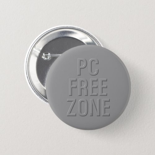 PC Free Zone gray standard round button