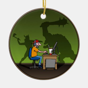 Pc Gamer Ceramic Ornament by Axel_67 at Zazzle