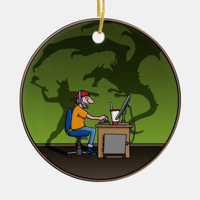 PC Gamer Ceramic Ornament (Front)