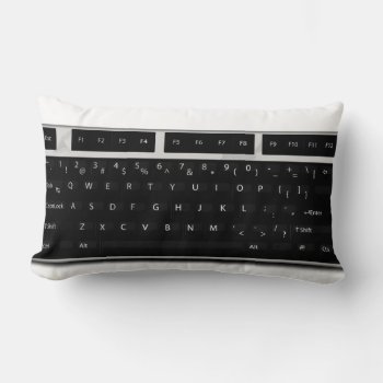 Pc Keyboard Lumbar Pillow by bartonleclaydesign at Zazzle