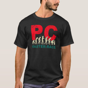 Pc Master Race Evolution Graphic For Gamers T-Shirt