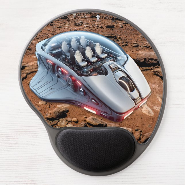 PC Mouse–Spacecraft: Scroll on Mars – Mission 01. Gel Mouse Pad (Front)