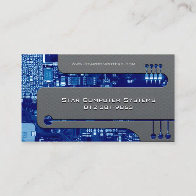 PC Repair Business Card Circuits Cutaway | Zazzle