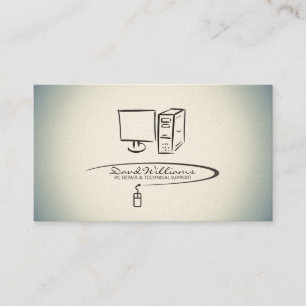 PC Repair/Tech Support Business Card