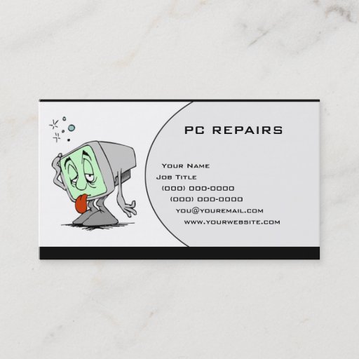 Customizable PC REPAIRS BUSINESS CARD