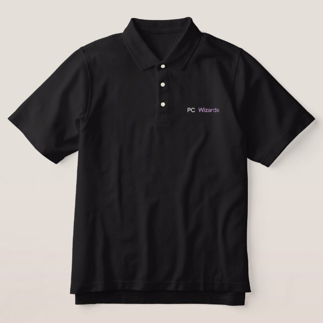 PC Wizards Embroidered Polo Shirt (Design Front)