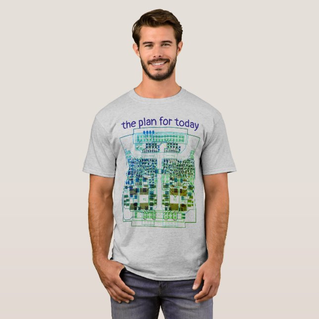 PCB Printed Circuit Board Board Shirt with Plan (Front Full)