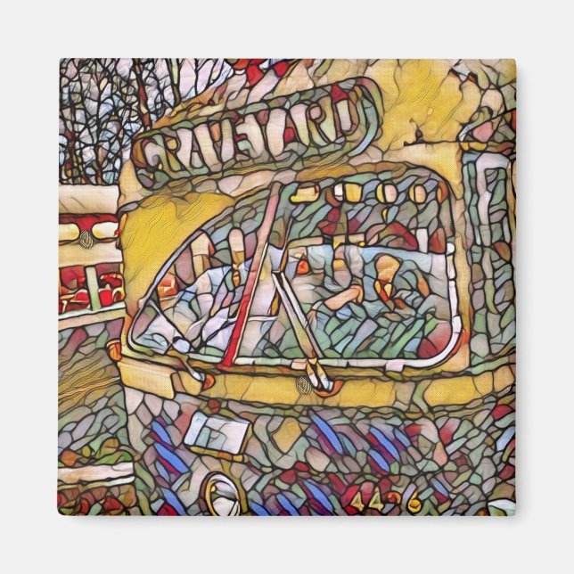 PCC Graveyard Stain Glass Magnet (Front)