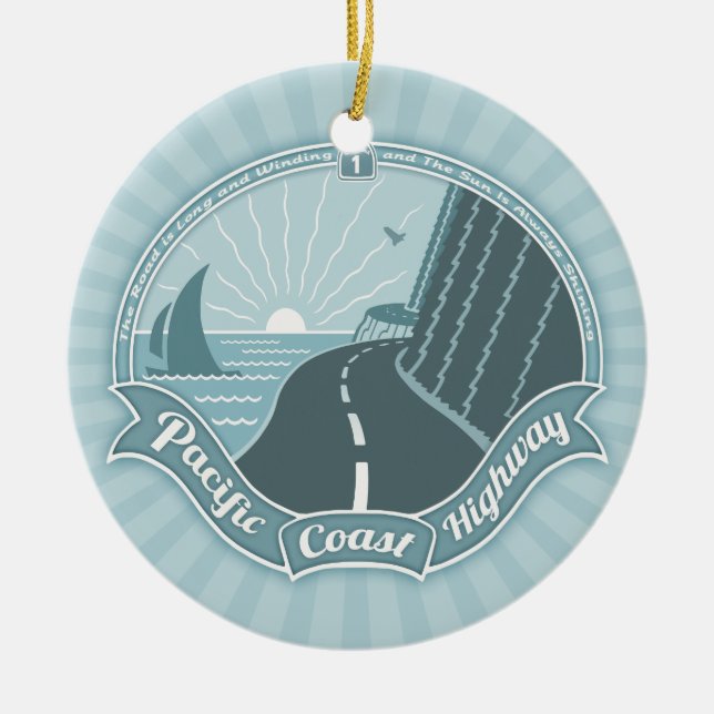 PCH Winding Shining Ceramic Ornament (Front)