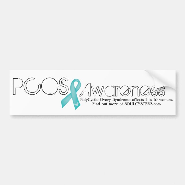 PCOS Awareness Bumper Stick- Benefits our IVF fund Bumper Sticker (Front)