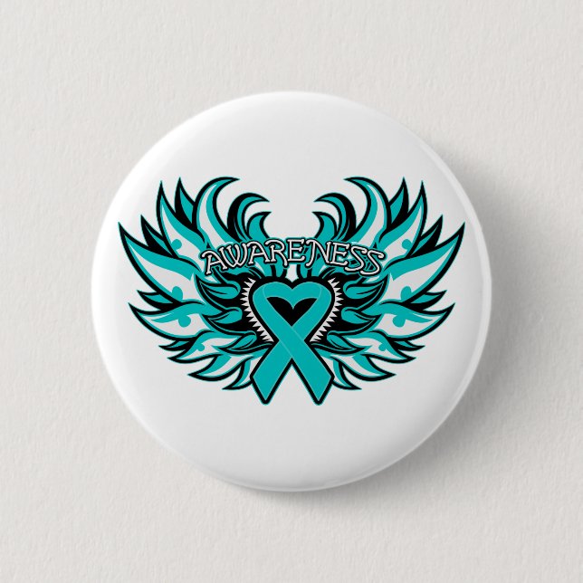 PCOS Awareness Heart Wings.png Button (Front)