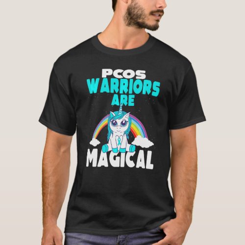 Pcos Awareness Ovary Syndrome Warriors Are Magical T_Shirt