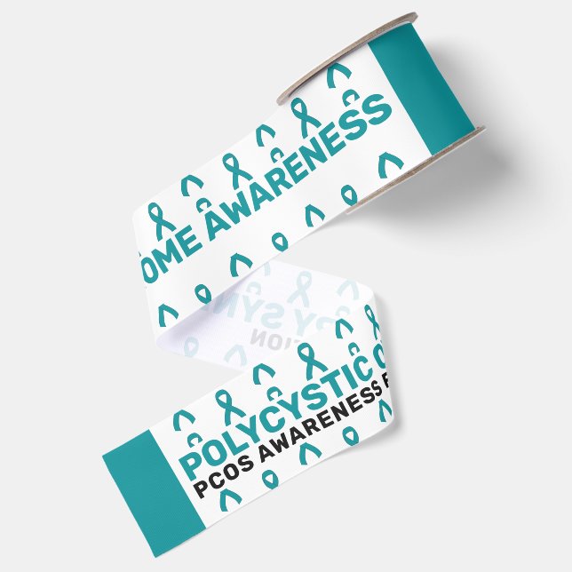 PCOS Awareness Pattern Ribbon (Front+Back)