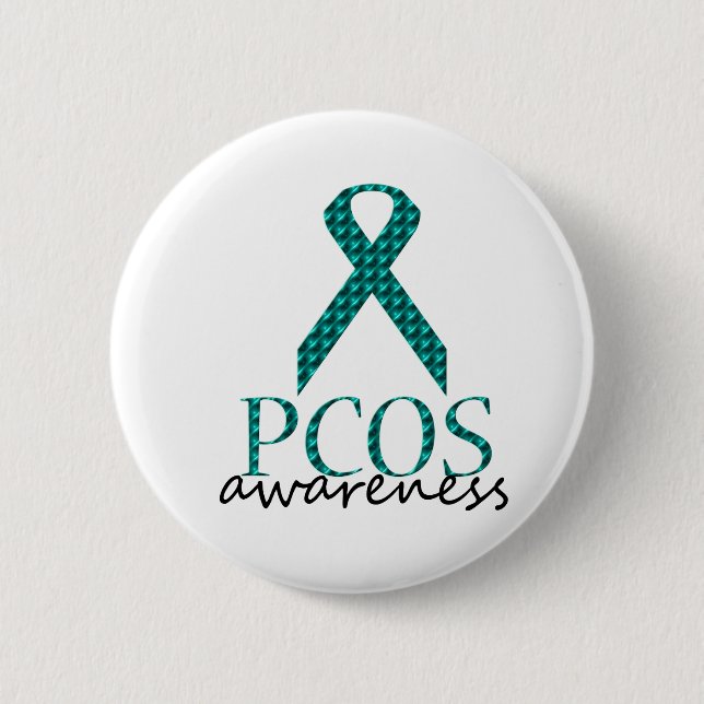 PCOS Awareness Pinback Button (Front)