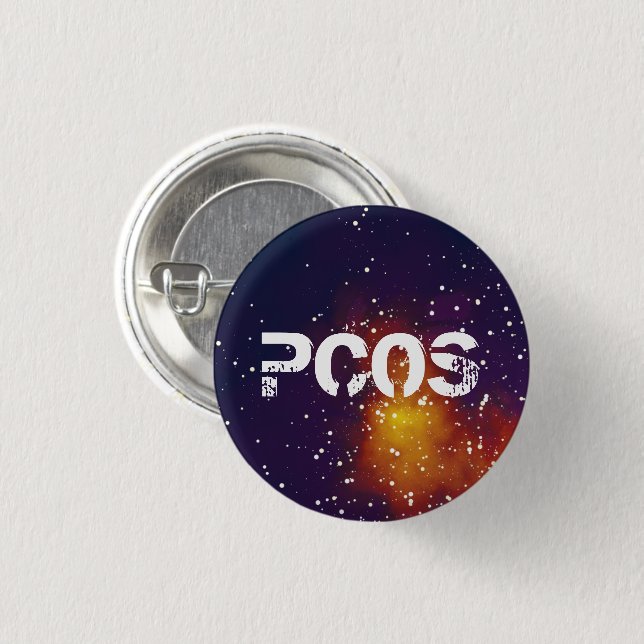 PCOS Customizable Galaxy Identity Button (Front & Back)