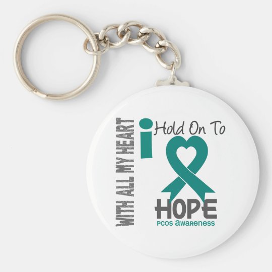 PCOS I Hold On To Hope Keychain